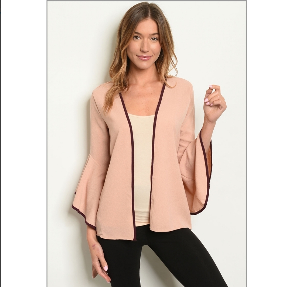 New Wine & Blush Pink Jacket